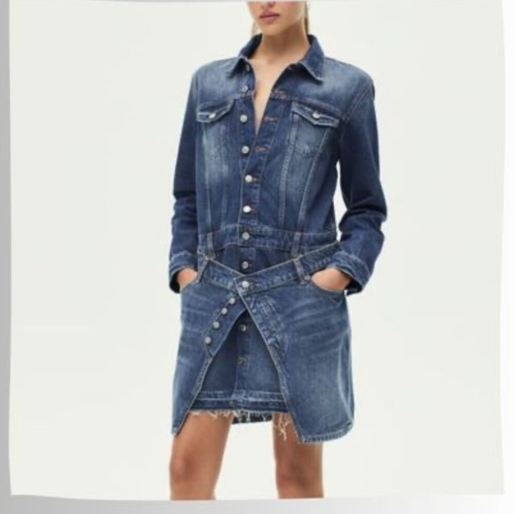 Stunning Zara Denim Shirt Dress